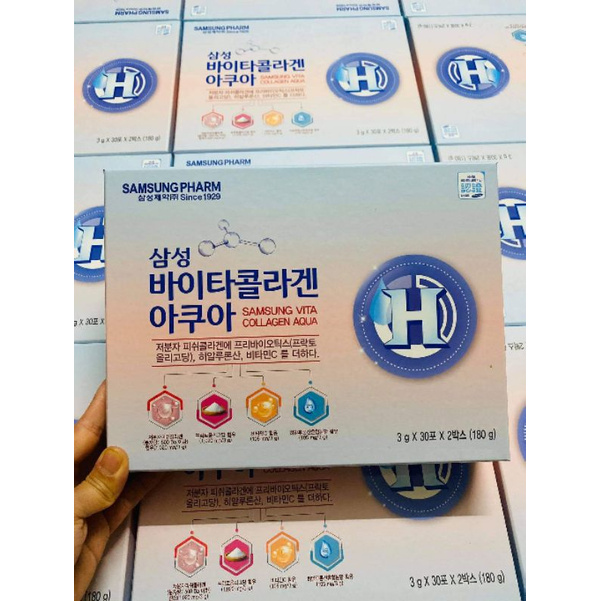 Bột Collagen Xanh Samsung Pharm Vita Aqua