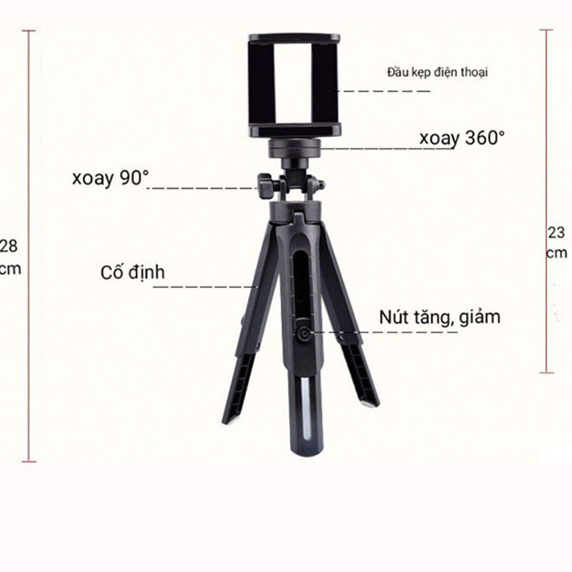 Tripod Support Mini Cho Điện Thoại, Máy Ảnh - Tripod 3 Chân