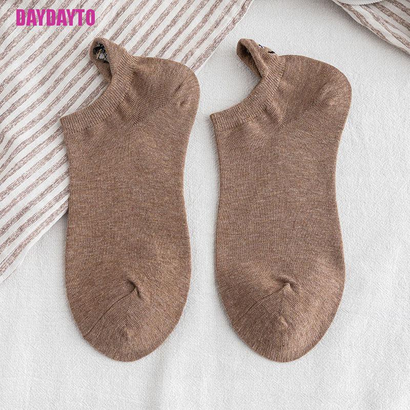 Đôi Vớ Cotton Thêu Hình Biểu Tượng Cảm Xúc Đáng Yêu Dành Cho Nữ