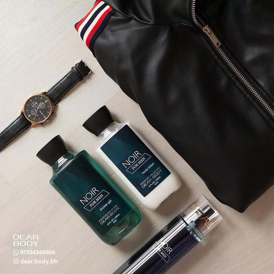 Shower Gel NOIR FOR MEN Nam , Sữa tắm dầu gội đầu nam Dear Body, mùi hương nam tính