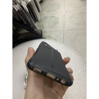 Ốp samsung A03S dẻo đen kiểu da