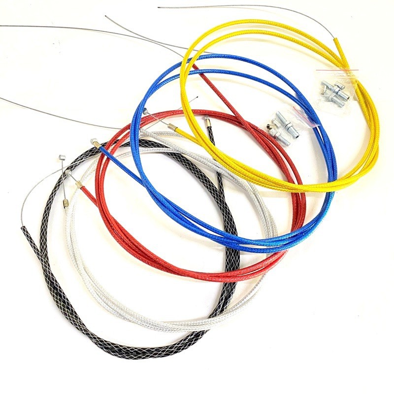 Dây ga màu bạc Domino gắn thông dụng các dòng xe