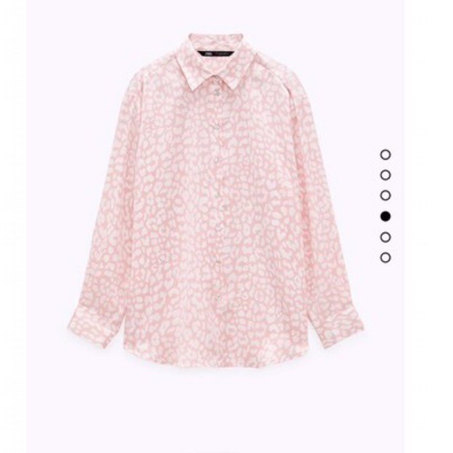 Áo sơmi lụa #Zara #280k / HỒNG ĐỚM TRẮNG / fulltag sizeM bao check code