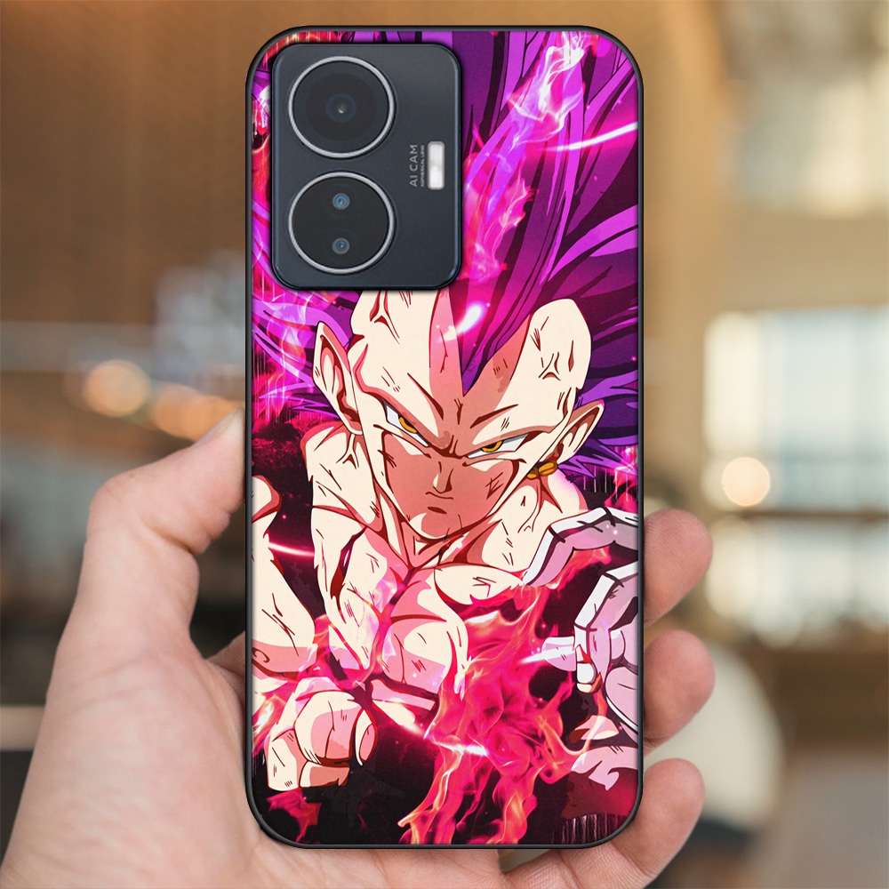 Ốp lưng Vivo Y55 2022 viền đen in hình Vegeta Dragon Ball