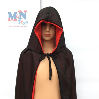 (Halloween) (Halloween) Áo choàng ma cà rồng đỏ đen hóa trang Halloween cho bé từ 7 tuổi trở lên và người lớn