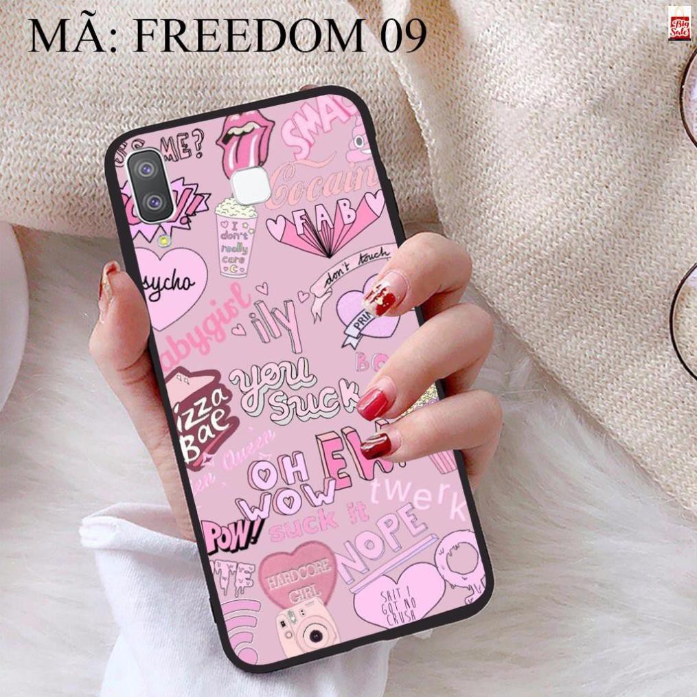 Ốp lưng Samsung A8 Star viền dẻo TPU BST Phong Cách Freedom chất