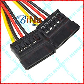 Cáp chia nguồn Molex IDE 4 pin ra 2 SATA 20cm