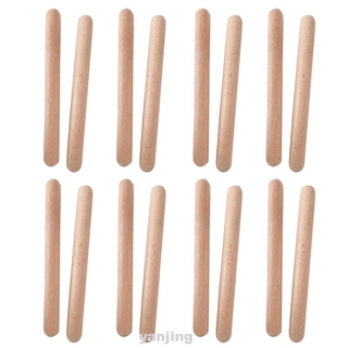 8pairs Accessories Classical Beginner Percussion Instrument Teaching Aids Adults Kids Natural Hardwood Rhythm Sticks