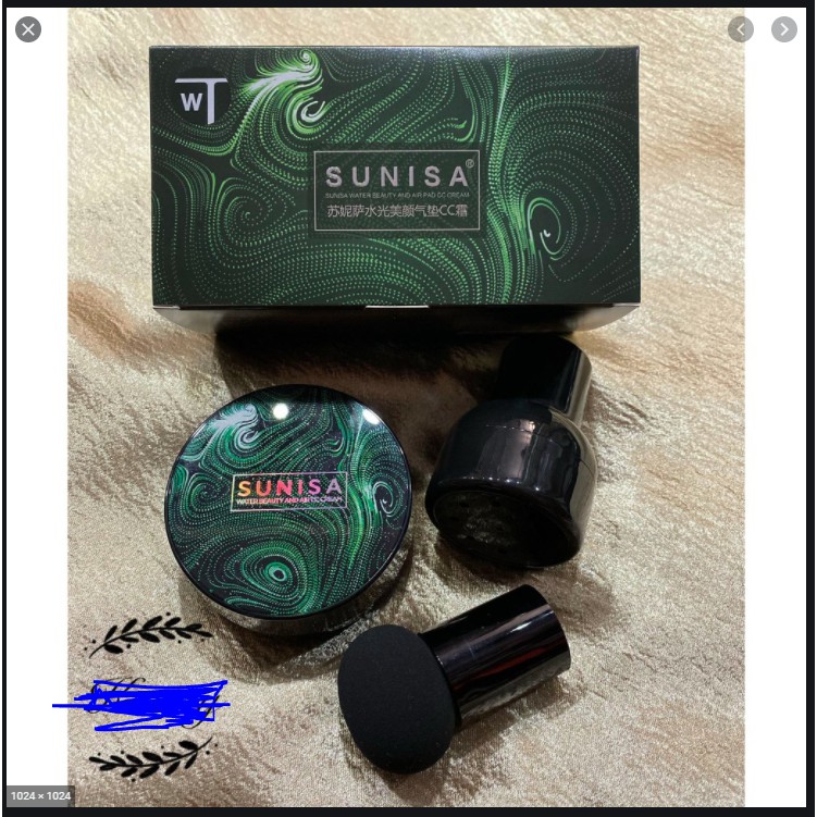 Phấn tươi Sunisa kèm cọ đánh phấn | BigBuy360 - bigbuy360.vn