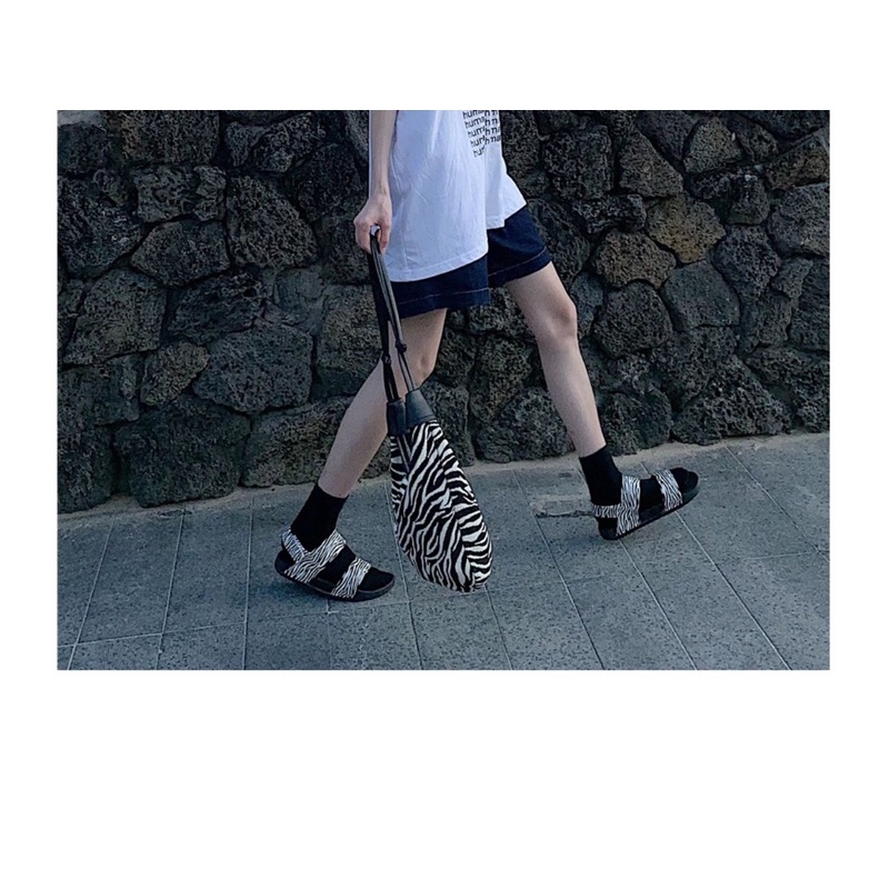 [40CAM] Sẵn Dép sandals ngựa vằn ulzzang