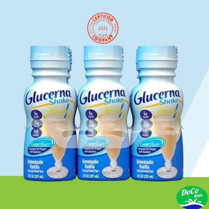 Sữa nước Glucerna Mỹ 237ml,Vị vani, Sữa dành cho người tiểu đường