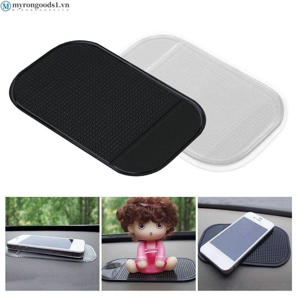Đệm da pu với cốc hút chống trượt đỡ điện thoại gắn bảng điều khiển xe hơi tiện lợi