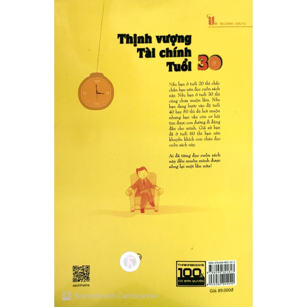 Sách gốc NXB Thịnh Vượng Tài Chính Tuổi 30 Tập 1 (Tái Bản 2019)