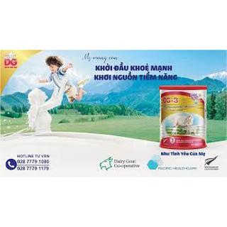 {Hàng chính hãng} Sữa dê DG số 1,số 2,số 3 loại 400g.