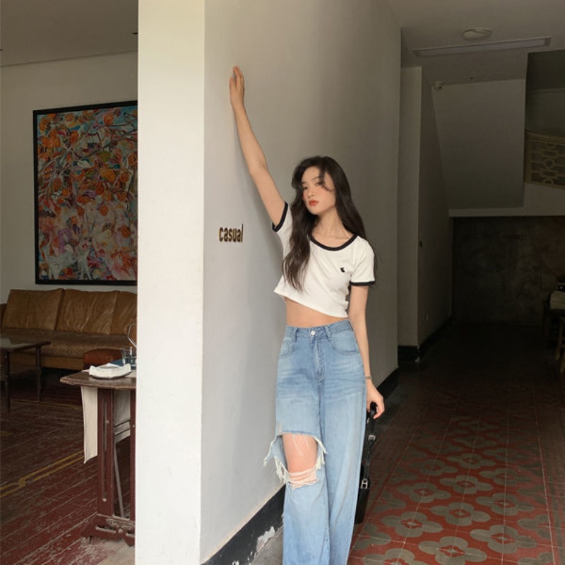 Áo Thun NgắN Tay Trễ Vai Xinh XắN Cho Nữ JL-TX-392