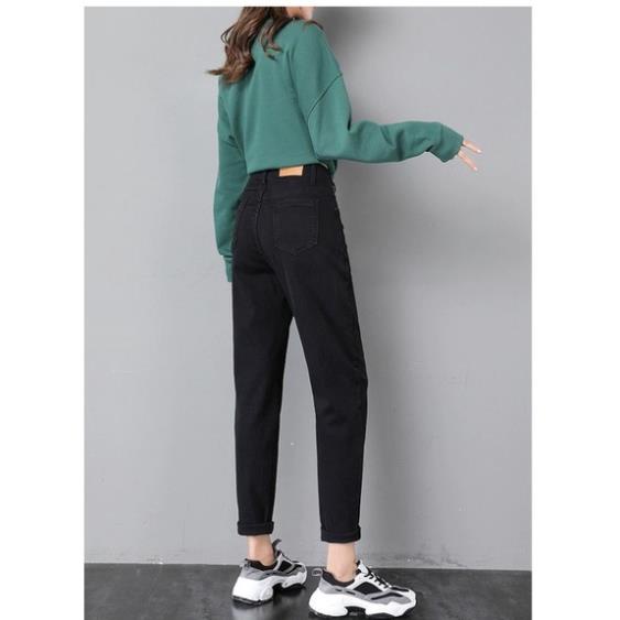 Quần bò baggy nữ quần jean đen baggy nữ quần jeans nữ lưng cao cạp cao quần nữ đẹp hot 2022 HoHaJean22 | BigBuy360 - bigbuy360.vn