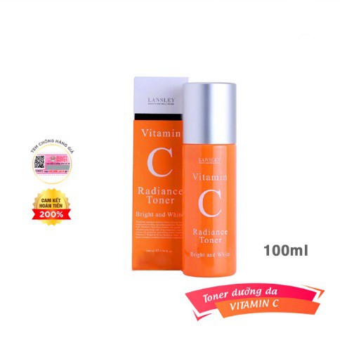 Nước hoa hồng Lansley Vitamin C 100ml se khít lỗ chân lông