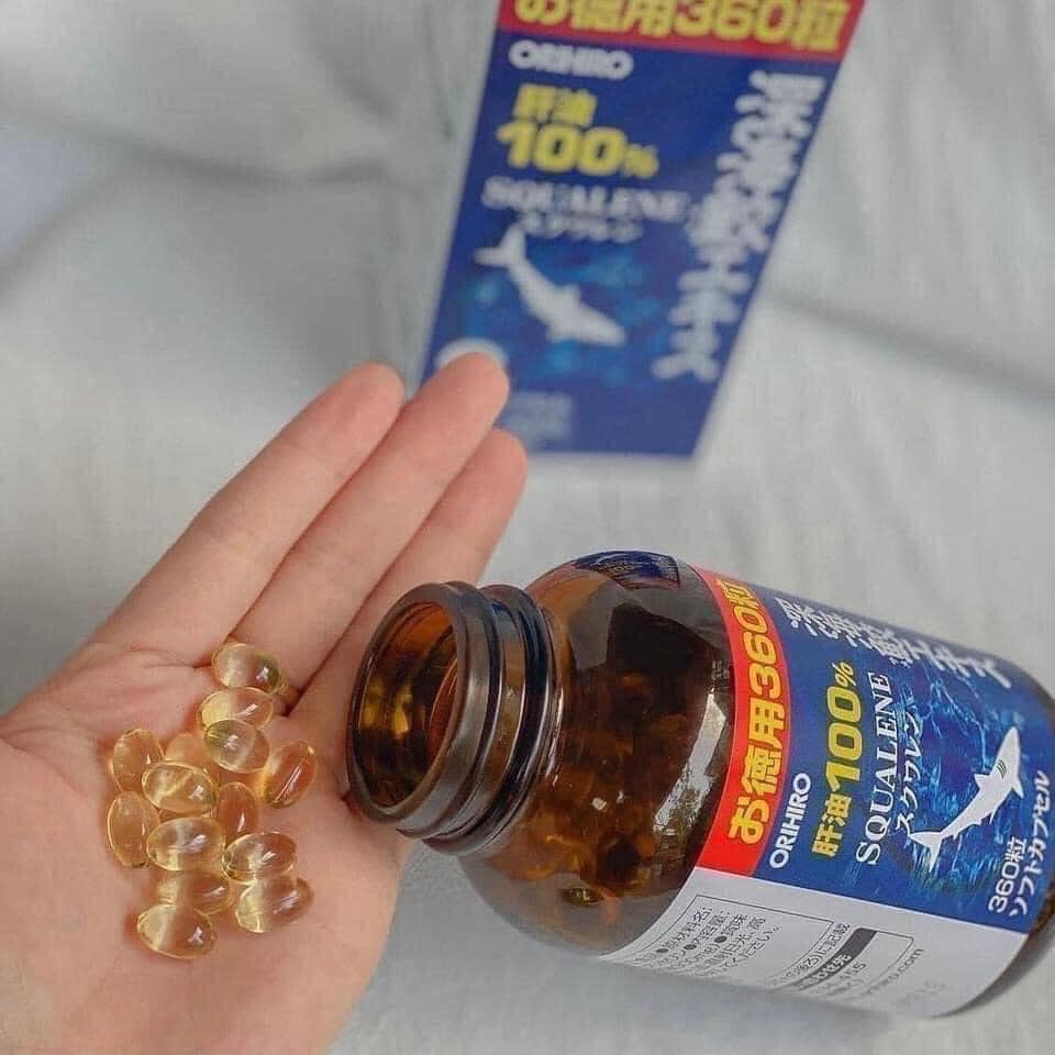 Viên Uống Sụn Vi Cá Mập Orihiro Squalene 360 viên Nhật Bản