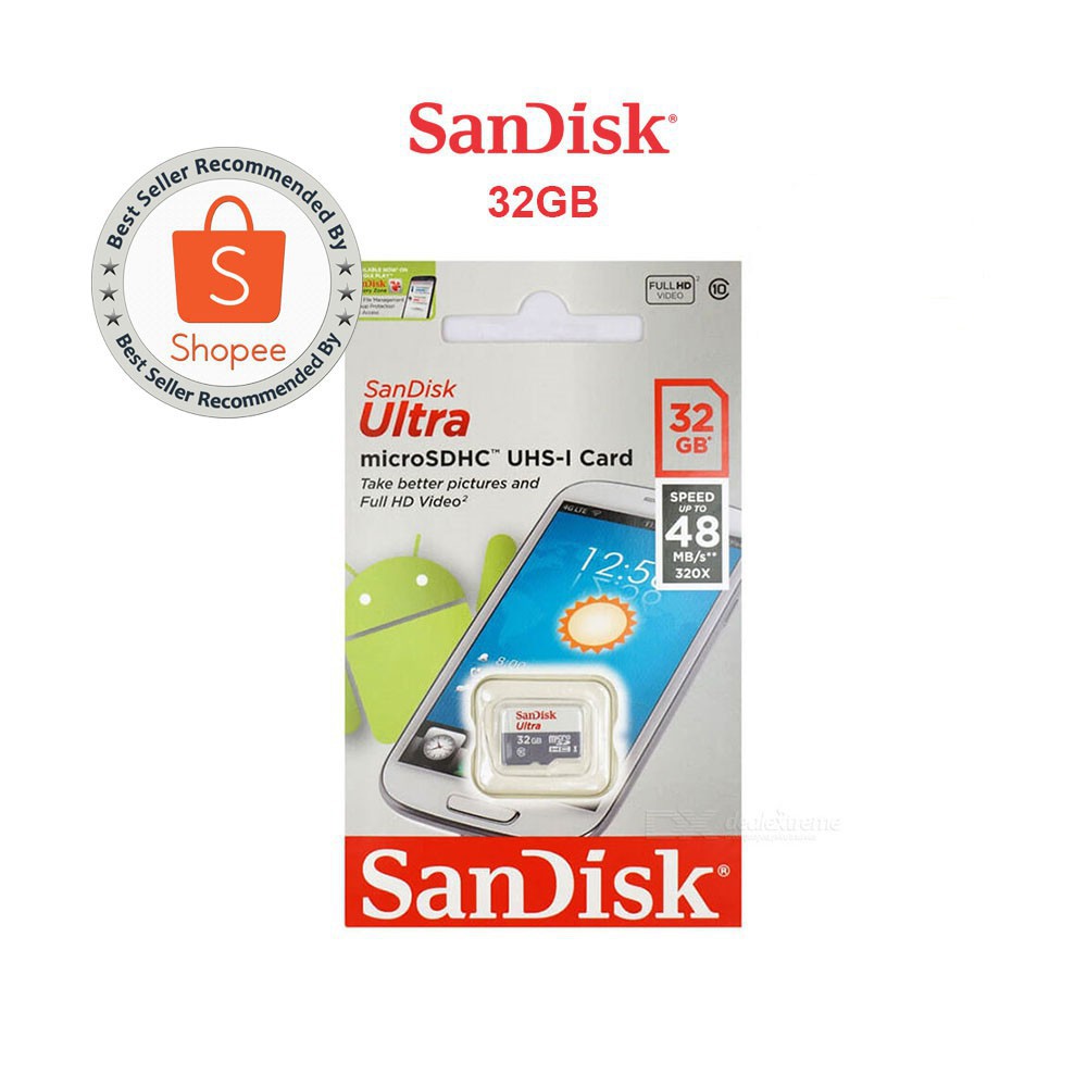 Thẻ Nhớ Sandisk Ultra Class 10 32gb Micro Sd