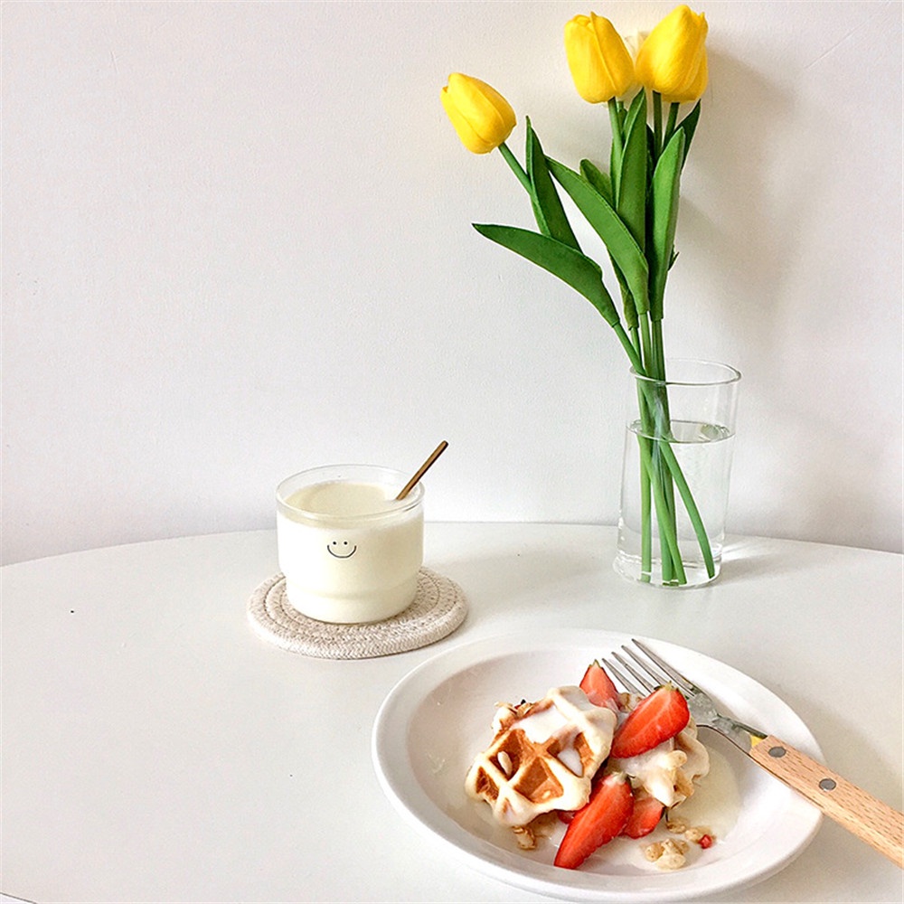 Cốc thủy tinh trong suốt có thể xếp chồng lên nhau dung tích 300ml