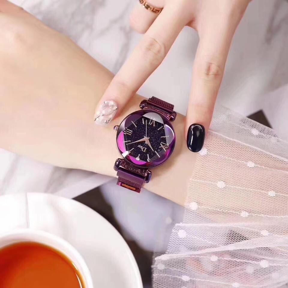 Đồng hồ thời trang nữ DIOR DI1 mặt tròn dây lưới nam châm siêu đẹp