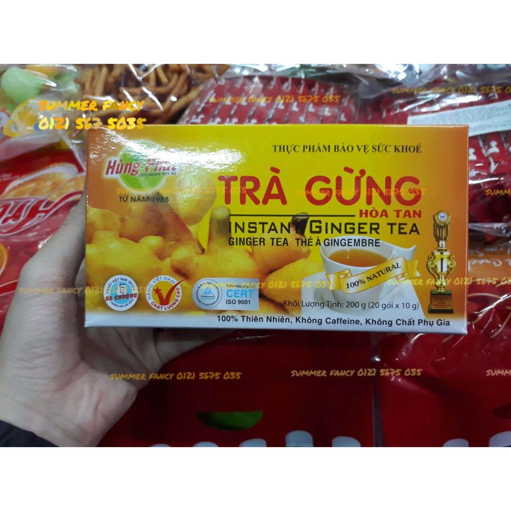 200g Trà gừng Hùng Phát / trà gừng hòa tan- Instant ginger tea