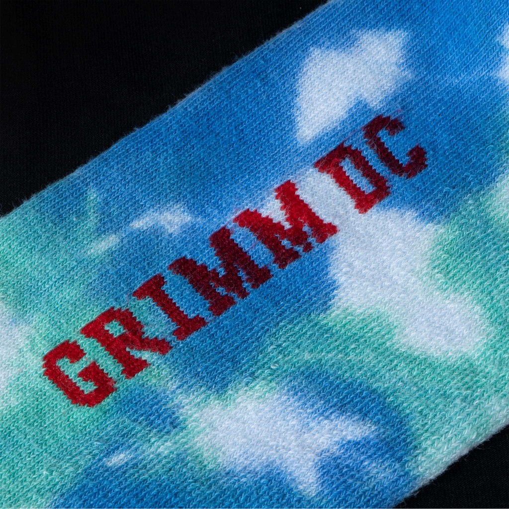Grimm DC Vớ tie-dye // Blended Moss (xanh lá và xanh dương)
