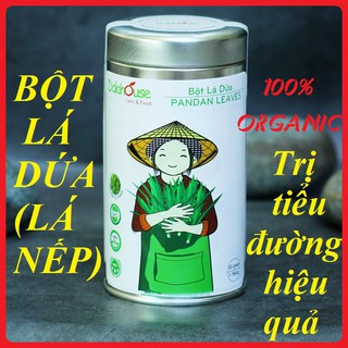 Bột Lá Dứa Sấy Lạnh DALAHOUSE 150gr 100% Organic - Bột Lá Nếp [Chính Hãng]