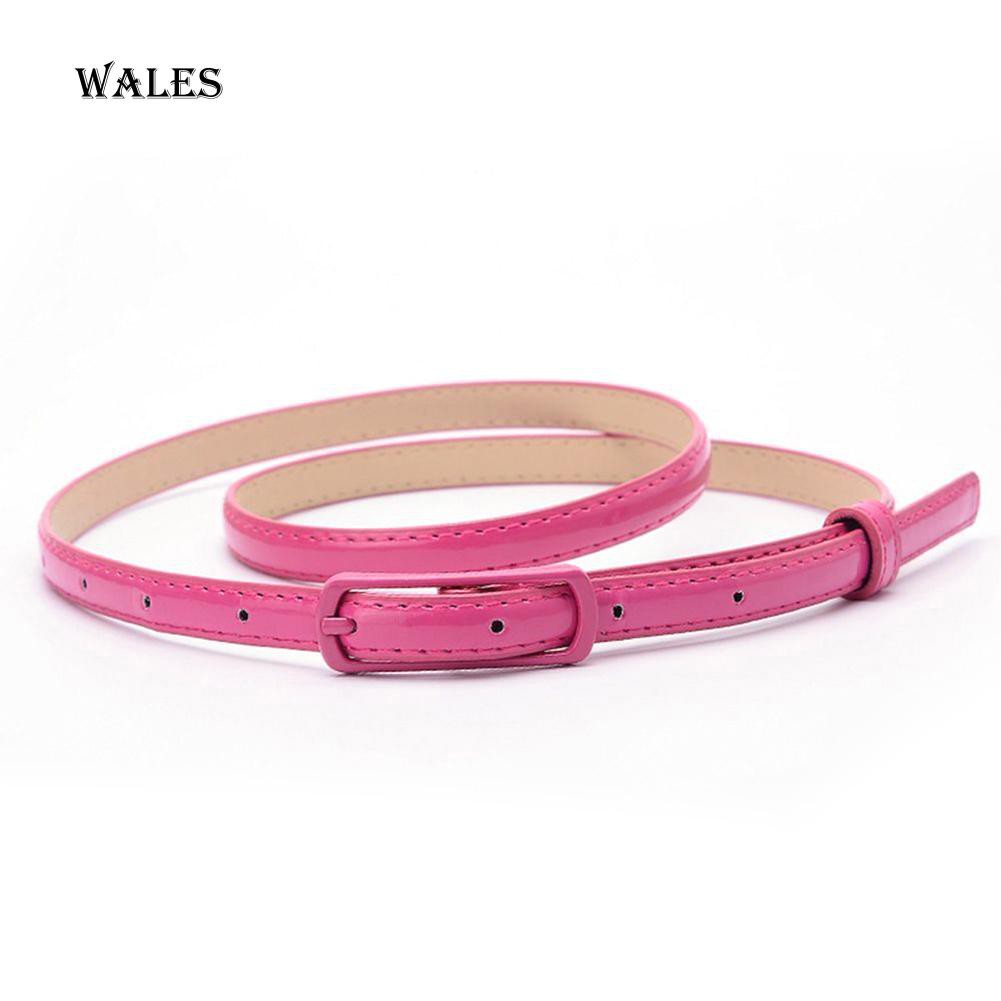 Dây Thắt Lưng Giả Da Bản Nhỏ Thời Trang Dành Cho Nữ