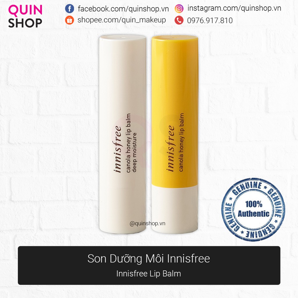 [Quinshop.vn] Son Dưỡng Môi Innisfree Lip Balm