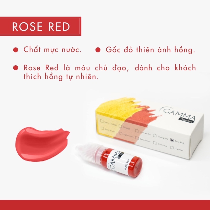 Mực phun môi Gamma, mực môi bong đậm