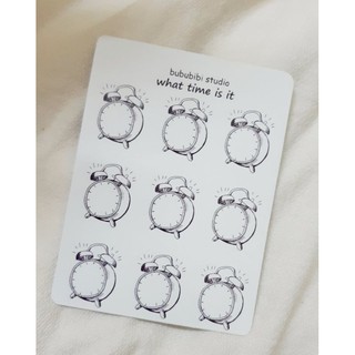 Tờ Bullet Journal sticker: đồng hồ