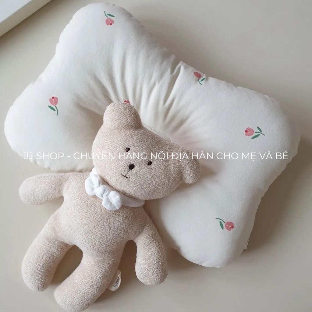 Gối Chống Bẹp Đâu / Chăn In Họa Tiết MALOLOTTE Nội Địa Hàn Quốc Cho Bé Sơ Sinh