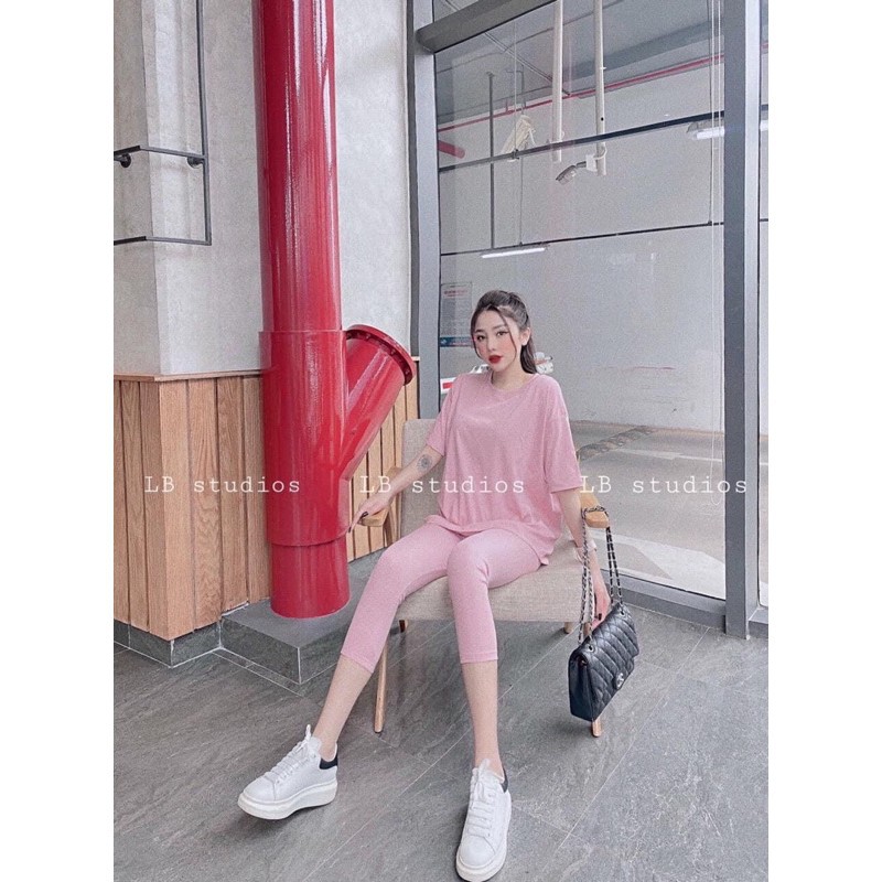 Bộ nữ cộc tay, bộ nữ trơn, chất cotton, SIÊU MÁT, co dãn tốt, KHÔNG NHĂN NHÚM | BigBuy360 - bigbuy360.vn