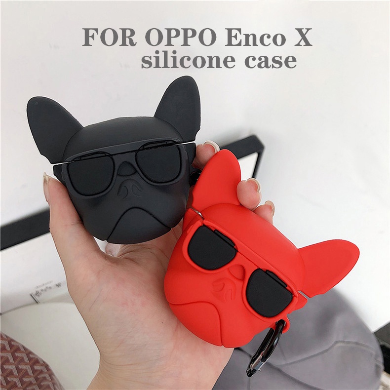 Cartoon Silicone For OPPO Enco X Case For OPPOX Bluetooth Earphone Protective Cleeve Cute Dinosaur Shockproof Cover Case