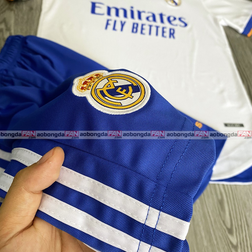 Áo Bóng Đá Real Trắng Sân Nhà 21/22 Hàng Thái