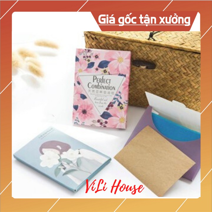 (SIÊU RẺ) Giấy Thấm Dầu Ngừa Mụn Gói 50 Tờ - Giao Màu Ngẫu Nhiên | BigBuy360 - bigbuy360.vn