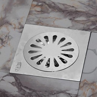 Phễu thoát sàn chống mùi hôi inox Zento TS201-L (20x20)