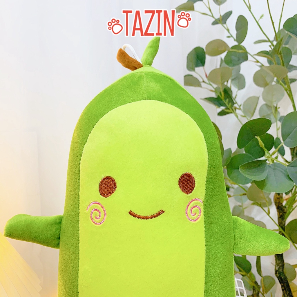 Gấu bông quả bơ cute mini cho bé, gối ôm quả bơ bông nhỏ mềm mịn cao cấp Tazin