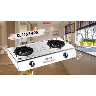 Bếp gas đôi Namilux DL 2163APS- Hàng chính hãng ( mặt Inox)