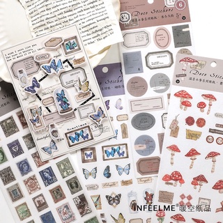 Sticker vintage nhiều hoạ tiết infeel me ST016