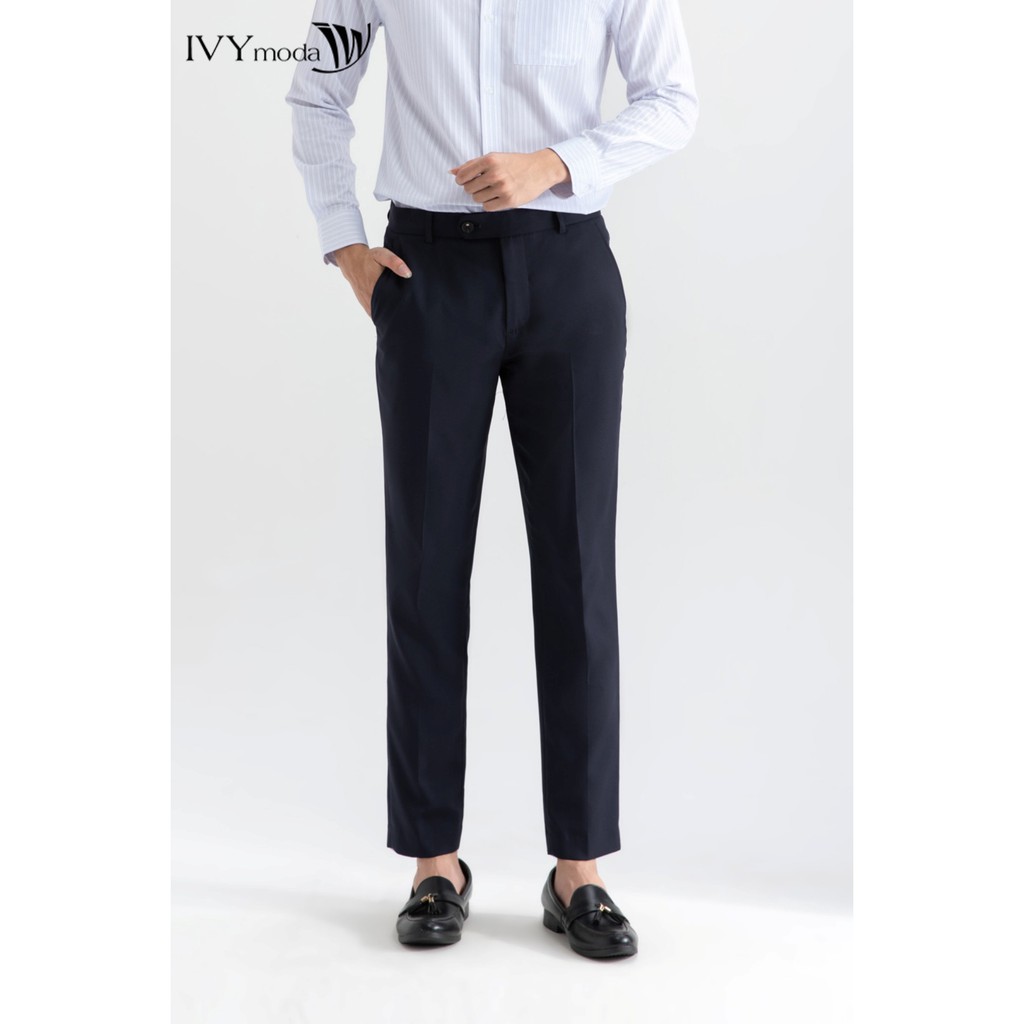 [NHẬP WABRTL5 GIẢM 10% TỐI ĐA 50K ĐH 250K ]Quần âu nam dáng Slim thiết kế IVY moda MS 22E2921