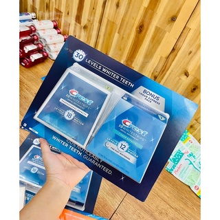 SET miếng dán trắng răng Crest 3D Whitestrips Mẫu Mới. Set 60 gói