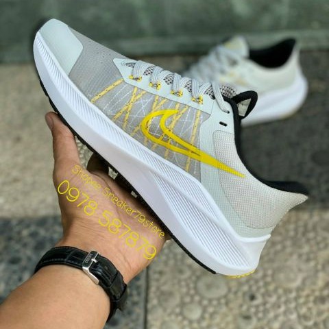 Giày Nike Running Zoom Winflo 34 (20) Grey/yelow Nam/Nữ [Chính Hãng - FullBox]