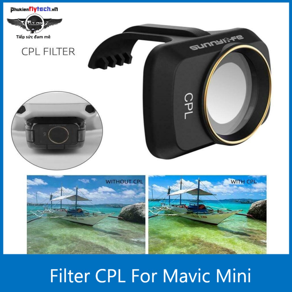 Kính lọc filter CPL Mavic Miniv -SUNNYLIFE - Chính hãng - Giúp phơi sáng hình ảnh