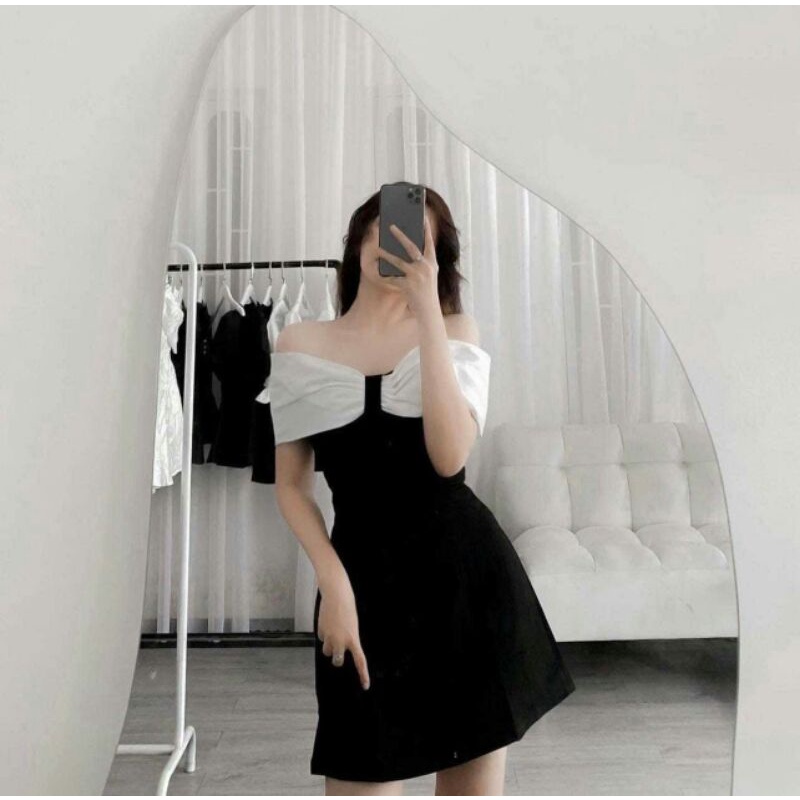 ĐẦM BẸT VAI ĐI TIỆC BIG SIZE SANG CHẢNH