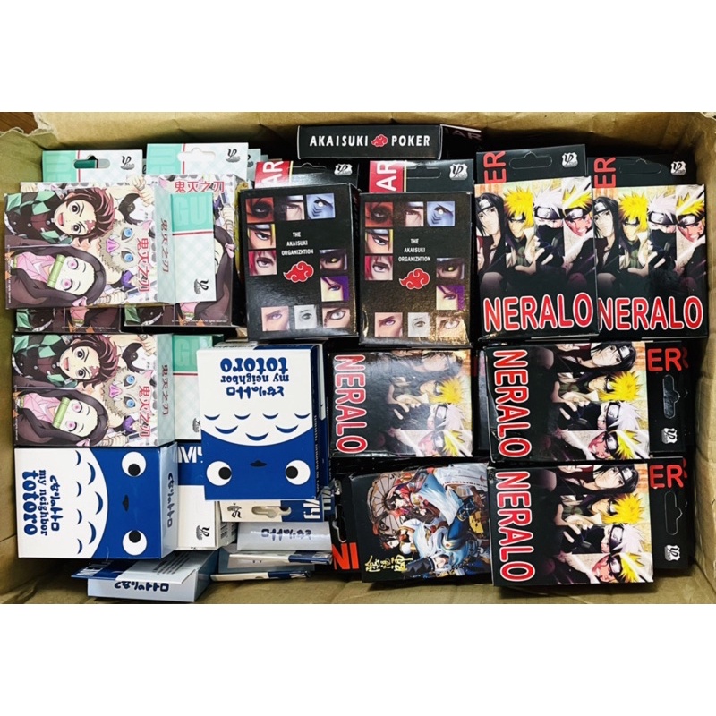 Bộ bài anime hình truyện tranh 50 mẫu / bộ bài tú lơ khơ 54 hình khác nhau 1 bộ