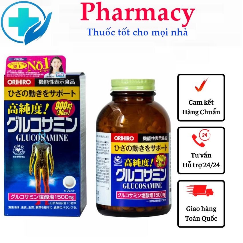 Bổ xương khớp Glucosamine Orihiro 1500mg 900 viên- Nội Địa Nhật Bản - Giúp tái tạo sụn khớp