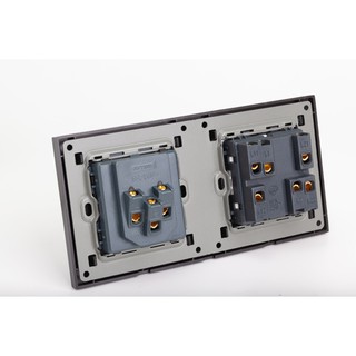 [Công Tắc + Ổ Cắm] Đa Năng Âm Tường 2 Module TK-HT2N