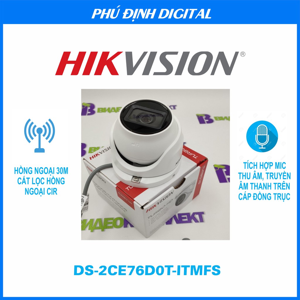 Camera Hikvision quan sát ngoài trời chống trộm Tích hợp micro bảo hành 24 tháng hàng chính hãng | BigBuy360 - bigbuy360.vn
